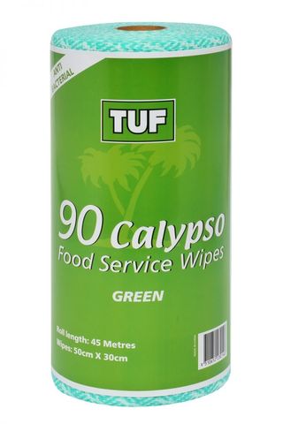 EDCO CALYPSO GREEN  WIPES 90 WIPES 1ROLL 6/CTN