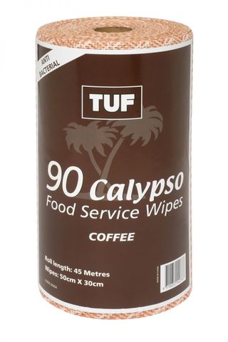 EDCO CALYPSO BROWN  WIPES 90 WIPES 1ROLL 6/CTN