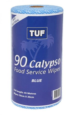 EDCO CALYPSO BLUE WIPES 90 WIPES 1ROLL 6/CTN