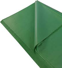 TISSUE PAPER CUT GREEN 17gsm 250x250mm 2880 SHEETS/REAM