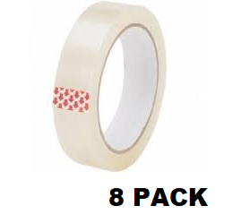 CELLULOSE TAPE18mm X 66M 8ROLL/PK 12PKS/CTN