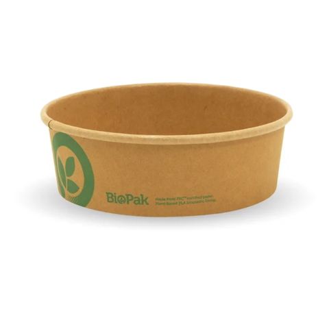 500ml SMALL BIOKRAFT BOWL BIOPAK  50PK  8PKS/CTN