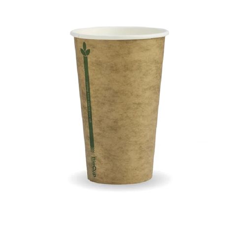 12oz BROWN GREEN LINE CUP BIOCUP (90mm) 50/PK 20PKS/CTN