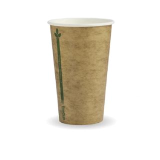 12oz BROWN GREEN LINE CUP BIOCUP (80mm) 50/PK 20PKS/CTN