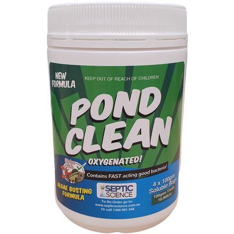 POND CLEAN 4 X100GM SEPTIC SCIENCE