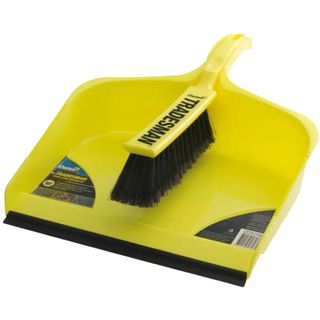 DUSTPAN AND BRUSH SET TRADE XL PLASTIC 1 ONLY **DNR**