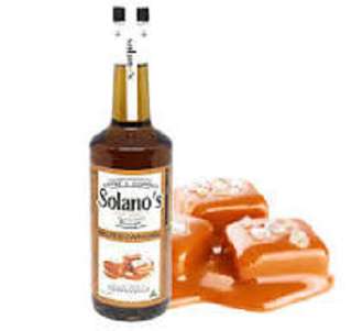 SOLANOS SALTEDCARAMEL SYRUP 750ML BOTTLE