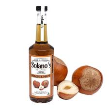 SOLANOS HAZELNUT SYRUP 750ml BOTTLE