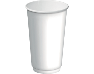 16oz WHITE D/WALL CUP C/AWAY 25PK   15PKS/CTN