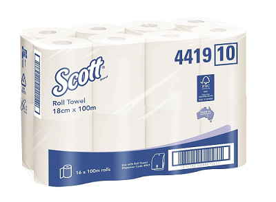 SCOTT KC ROLL TOWEL 100M/ROLL 1ONLY 16 ROLLS/CTN