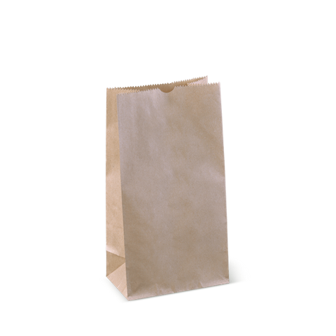 GROCERY BAG KRAFT #4 SOS 248x127x80mm 45gsm 500/PK