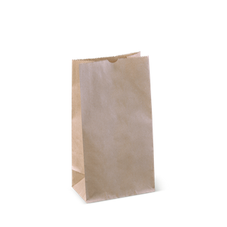 GROCERY BAG KRAFT #4 SOS 248x127x80mm 45gsm 500/PK