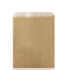 1/2 SQUARE BROWN G/P LINED BAG 160x140mm 500/PK