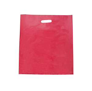 CARRY BAG PLASTIC RED LARGE HD 530x415 100/PK 5PKS/CTN