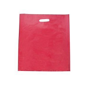 CARRY BAG PLASTIC RED LARGE HD 530x415 100PK  5PKS/CTN DNR
