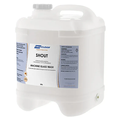 SHOUT GLASS DETERGENT 20lt