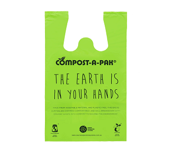 SINGLET BAG COMPOSTABLE 520x300x100mm  50PK  10PKS/CTN