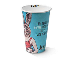 12oz  ART PRINTPLA S/WALL CUP (80mm)  50PK    20PKS/CTN