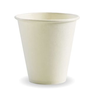 8oz WHITE SINGLE WALL (90mm) BIOCUP 50PK 20PKS/CTN