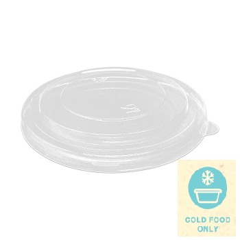 PET LID 1300MLsuit KRAFT BOWL 50/PK 4PKS/CTN