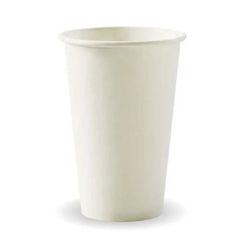 12oz WHITE S/WALL CUP (80mm) BIOCUP 50PK   20PKS/CTN DNR