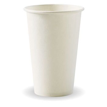 12oz WHITE S/WALL CUP (80mm) BIOCUP 50/PK  20PKS/CTN