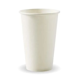 12oz WHITE S/WALL CUP (80mm) BIOCUP 50PK   20PKS/CTN DNR