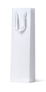 SINGLE BOTTLE GIFT BAG WHITE 390x110+90 10PK   10PKS/CTN