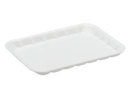 FOAM TRAY 9x5WHITE SHALLOW IK0313 125/PK 8 PKS/CTN