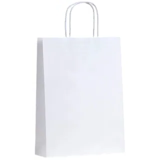 No16 SMALL WHITE  T/HANDLE BAG 355x240x120 50/PAK 5PAK/CTN