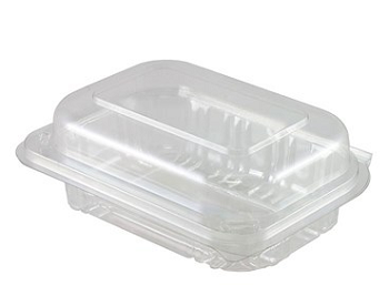 SALAD CONTAINERHINGED LID 170x123x63mm 125PK    2PKS/CTN