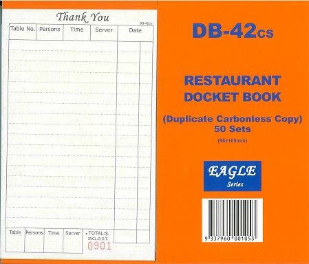 DB-42CS RESTAURANT CARBONLESS (Duplicate) 50 sheet 1/only