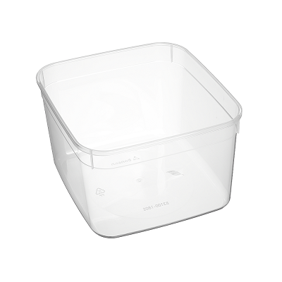 3.1lt SQUARE CLEAR FOOD STORAGE 10/PK 6PKS/CTN