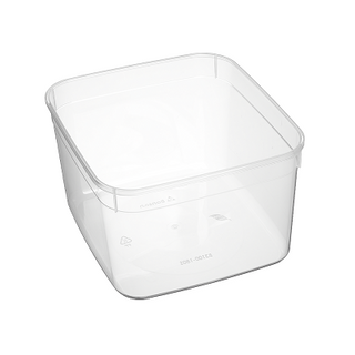 3.1lt SQUARE CLEAR FOOD STORAGE 10/PK 6PKS/CTN