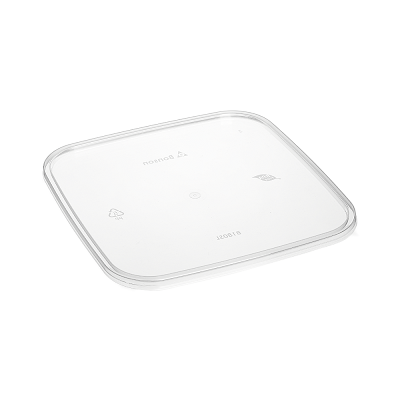 LID 2-4.8LT SQUARE CLEAR FOOD STORAGE 10PK   12PKS/CTN