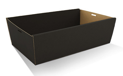 CATER TRAY BLACK MEDIUM 360x255x80mm 1/TRAY 100/CTN