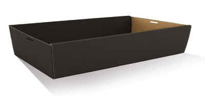 CATER TRAY BLACK  LARGE 560x255x80mm 10PK  5PKS/CTN