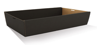 CATER TRAY BLACK  LARGE 560x255x80mm 10PK  5PKS/CTN
