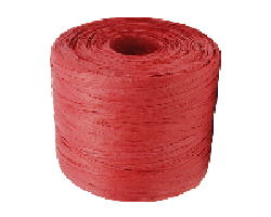 PAPER RAFFIA RED 4mm x 100m ROLL