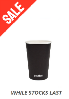 12OZ BLACK S/WALL CUP (90mm) 50/PK 20PK/CTN  **SPECIAL**
