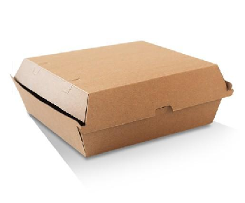 DINNER BOX BOARD BROWN 178x160x80 50/PAK 4PKS/CTN
