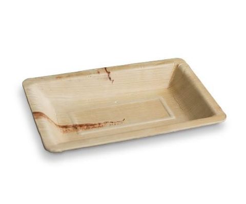 PALM PLATES RECTANGLE LARGE 23x15cm  25PK   4PKS/CTN