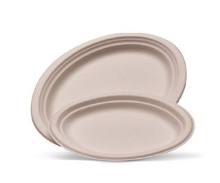 PLATE OVAL LARGE BTY03 358x251mm  50/PK 10PKS/CTN
