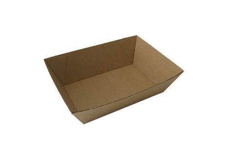 OPEN TRAY 1 KRAFT  BOARD 131x91x50  125PK  4PKS/CTN