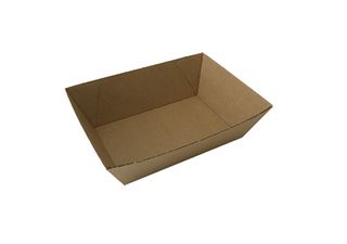 OPEN TRAY 1 KRAFT  BOARD 131x91x50  125PK  4PKS/CTN