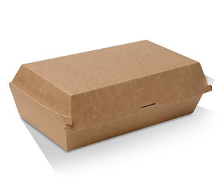 SNACK BOX REGULAR KRAFT BOARD 175x90x84 100/PK 2PKS/CTN