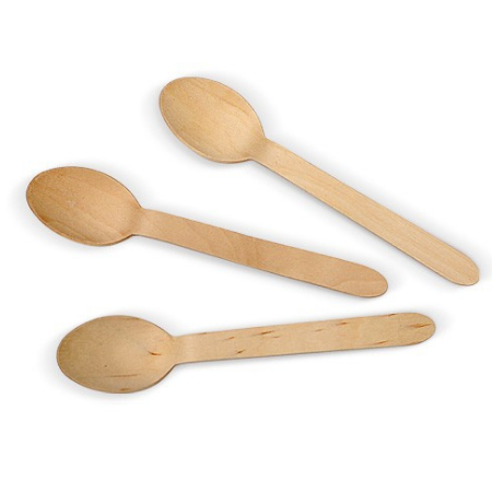 WOODEN SPOONS COATED 100/PAK 10PAK/CTN