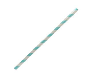 PAPER STRAWS REGULAR BLUE/ WHITE 250/PK 10PKS/CTN