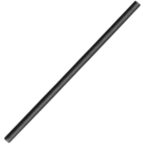 PAPER STRAW COCKTAIL BLACK 4.5mm 250/PK  10PKS/CTN