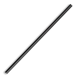 PAPER STRAWS REGULAR BLACK 250PK  10PKS/CTN